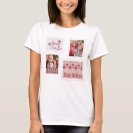 クリスマスの郵便スタンプ 2 写真 かわいい ユニーク Tシャツ