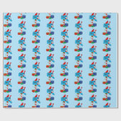 クリスマスの郵便受け(（鳥）ショウジョウコウカンチョウと贈り物) ラッピングペーパー (フラット)