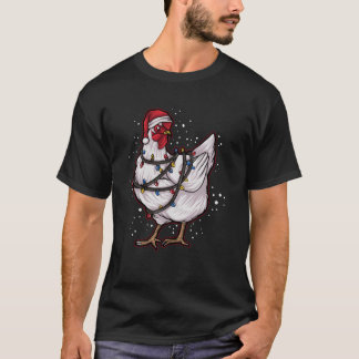 クリスマスの醜いクリスマスの家禽クリスマスチキンファミ Tシャツ