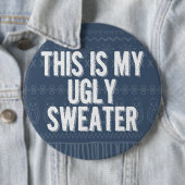 クリスマスの醜いセーターのパーティーピン 缶バッジ (インサイチュ)