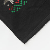 クリスマスの醜いセーターの家におもしろい行く フリースブランケット (角)