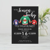 クリスマスの醜いセーターパーティー資金調達者イベント 招待状 (スタンド正面)