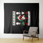クリスマスの醜いセーターフリントミシガン タペストリー (インサイチュ(横))