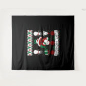 クリスマスの醜いセーターフリントミシガン タペストリー (正面(横))