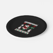 クリスマスの醜いセーターフリントミシガン ペーパープレート (アングル)