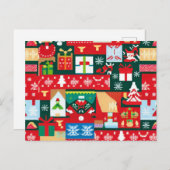 クリスマスの醜いセーター1 シーズンポストカード (正面/裏面)