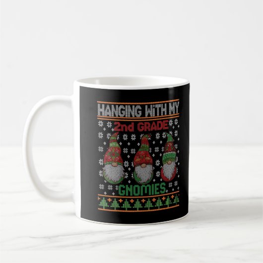 クリスマスの醜いセーター2nd先生グノーミーTシャツ コーヒーマグカップ (左)