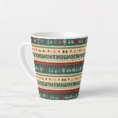 クリスマスの醜いセーター5 カフェラテマグ (左アングル)