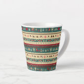 クリスマスの醜いセーター5 カフェラテマグ (右アングル)