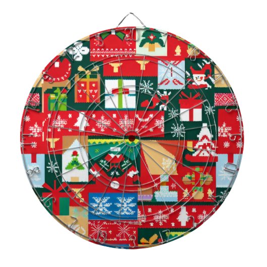 クリスマスの醜いセーター(1) ダーツボード (正面)