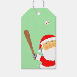 クリスマスの野球 ギフトタグ