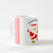 クリスマスの野球 コーヒーマグカップ (正面左)