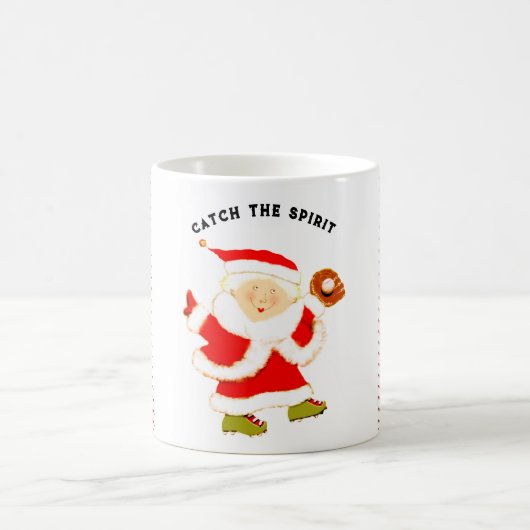 クリスマスの野球 コーヒーマグカップ (中央)