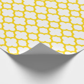 クリスマスの金ゴールドのクローバーのギフトの包装紙 ラッピングペーパー (角)