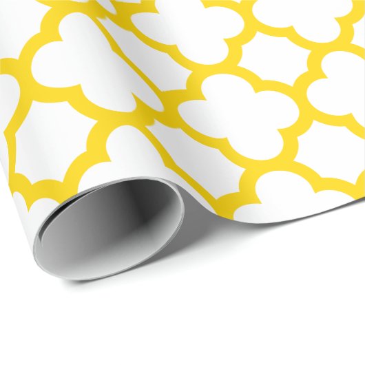 クリスマスの金ゴールドのクローバーのギフトの包装紙 ラッピングペーパー (ロールコーナー)