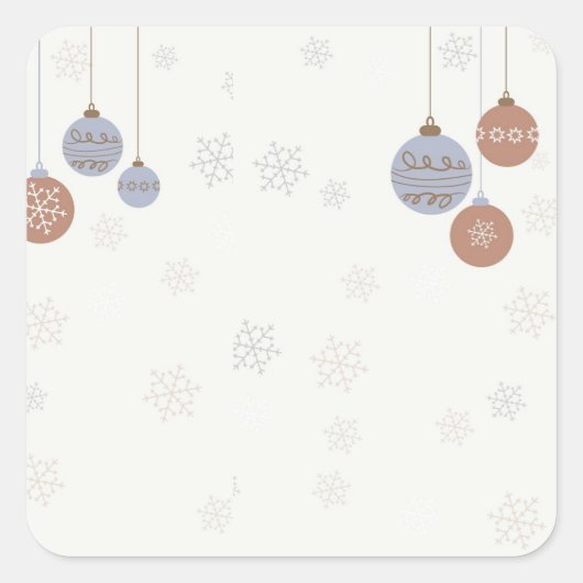 クリスマスの金貨 スクエアシール (正面)