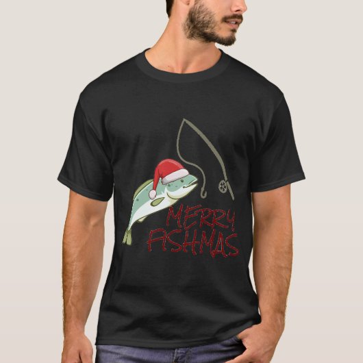 クリスマスの釣りに行ったテッド Tシャツ (正面)