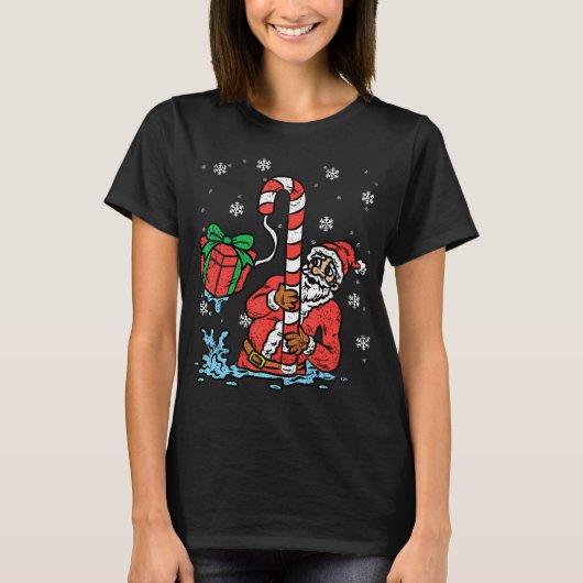クリスマスの釣り Tシャツ (正面)