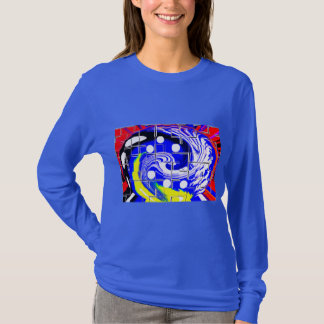 クリスマスの銀河マップ 楽しいシーズン Tシャツ