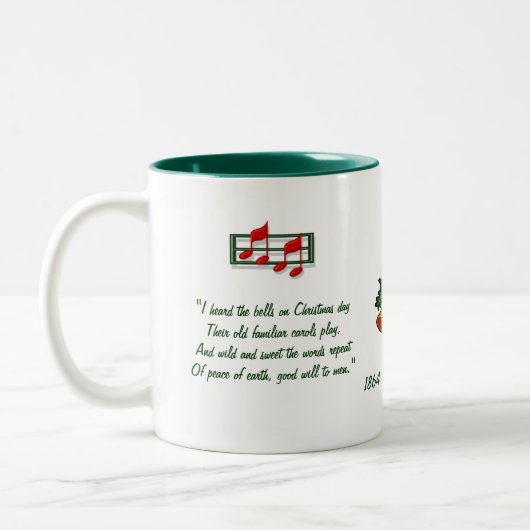 「クリスマスの鐘が聞こえた」賛美歌 ツートーンマグカップ (左)