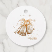 クリスマスの鐘とクリスマスの新年を祝う フェイバータグ (正面)