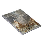 クリスマスの鐘を聞いたヴィンテージ教会 ノートブック (右側)