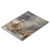 クリスマスの鐘を聞いたヴィンテージ教会 ノートブック (左側)