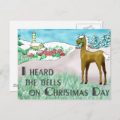 クリスマスの鐘を聞いた シーズンポストカード (正面/裏面)