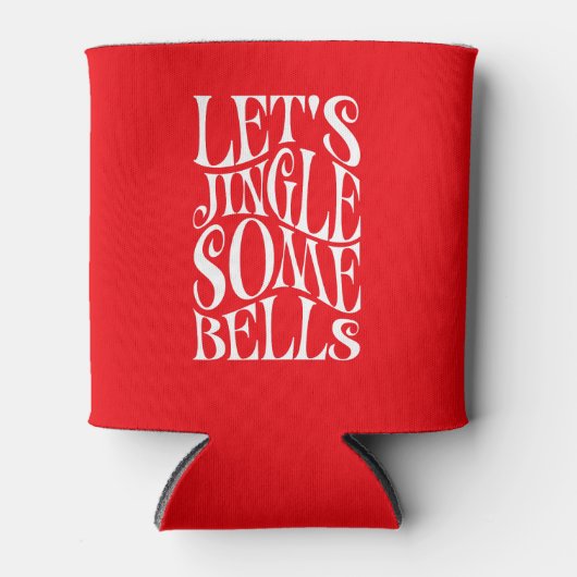 クリスマスの鐘を鳴らしおもしろいよう 缶クーラー (正面)