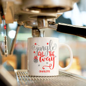 クリスマスの鐘を鳴らし続ける コーヒーマグカップ