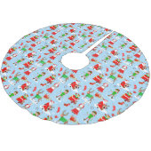 クリスマスの間の北極の日 ブラッシュドポリエステルツリースカート (アングル)