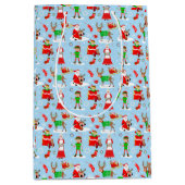 クリスマスの間の北極の日 ミディアムペーパーバッグ (正面)