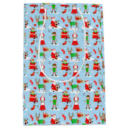 クリスマスの間の北極の日 ミディアムペーパーバッグ