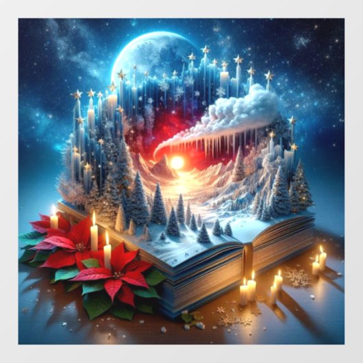 クリスマスの降臨窓の貼り付け ウィンドウサイン (シート)