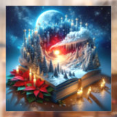 クリスマスの降臨窓の貼り付け ウィンドウサイン (シート2)