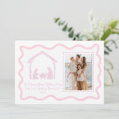 クリスマスの降誕祭の挨拶, 休日の家族写真 シーズンカード (スタンド正面)