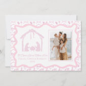 クリスマスの降誕祭の挨拶, 休日の家族写真 シーズンカード (正面)