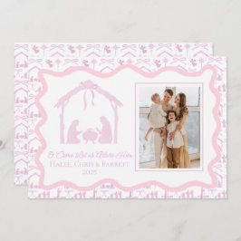 クリスマスの降誕祭の挨拶, 休日の家族写真 シーズンカード