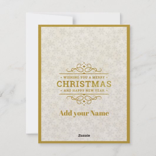 クリスマスの降誕祭 聖なるマリアの元に生まれた赤ちゃんイエス シーズンカード (裏面)