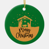 クリスマスの降誕 - クリスマス オーナメント (正面)