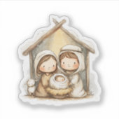 クリスマスの降誕 シール (正面)