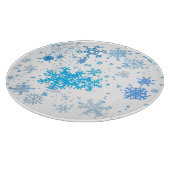 クリスマスの降雪 カッティングボード (角)