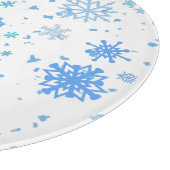 クリスマスの降雪 カッティングボード (角)