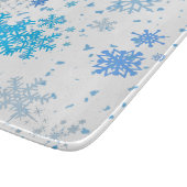 クリスマスの降雪 カッティングボード (角)