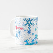 クリスマスの降雪 コーヒーマグカップ (正面左)