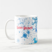 クリスマスの降雪 コーヒーマグカップ (左)