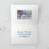 クリスマスの降雪 シーズンカード (内部)