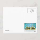 クリスマスの降雪 シーズンポストカード (裏面)