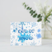 クリスマスの降雪 シーズンポストカード (スタンド正面)