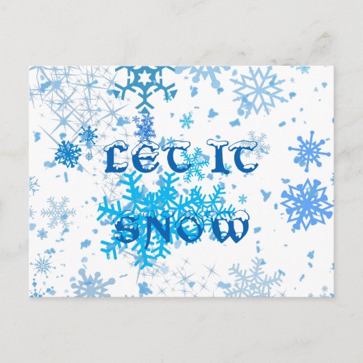 クリスマスの降雪 シーズンポストカード (正面)